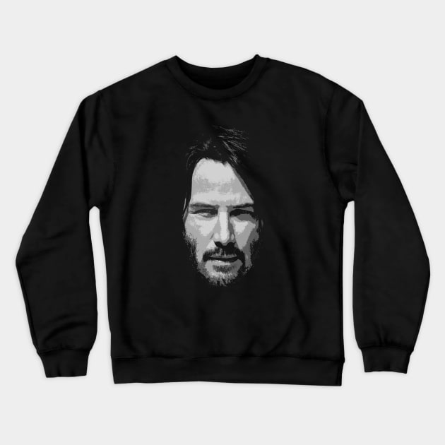 Keanu Reeves Crewneck Sweatshirt by raidrival